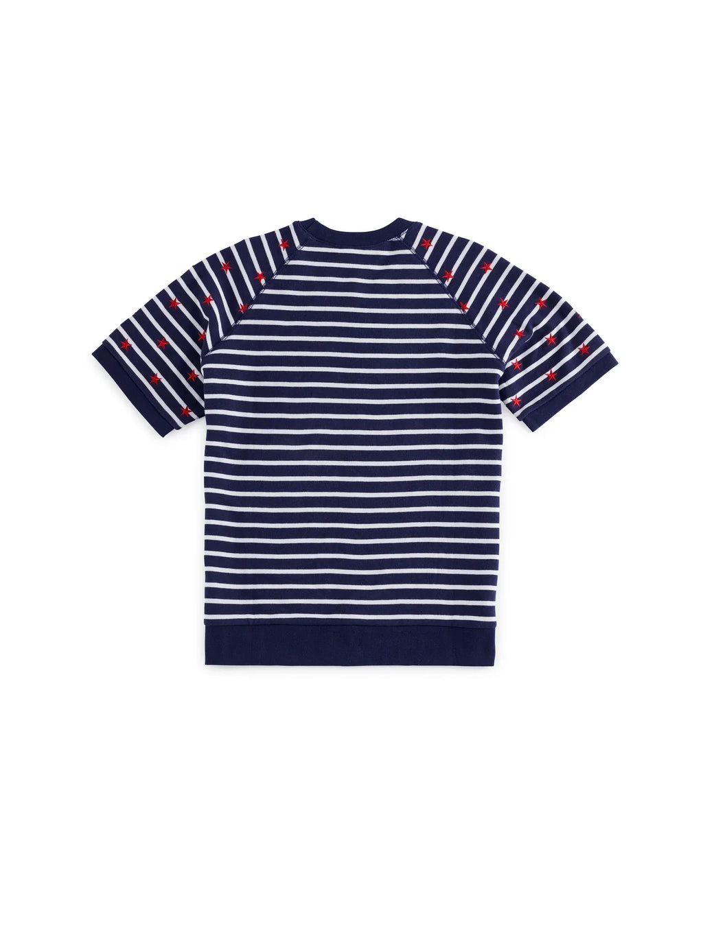 Stripes Lightweight Short Sleeve Sweatshirt