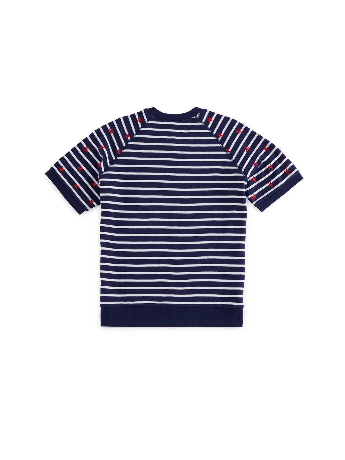 Stripes Lightweight Short Sleeve Sweatshirt