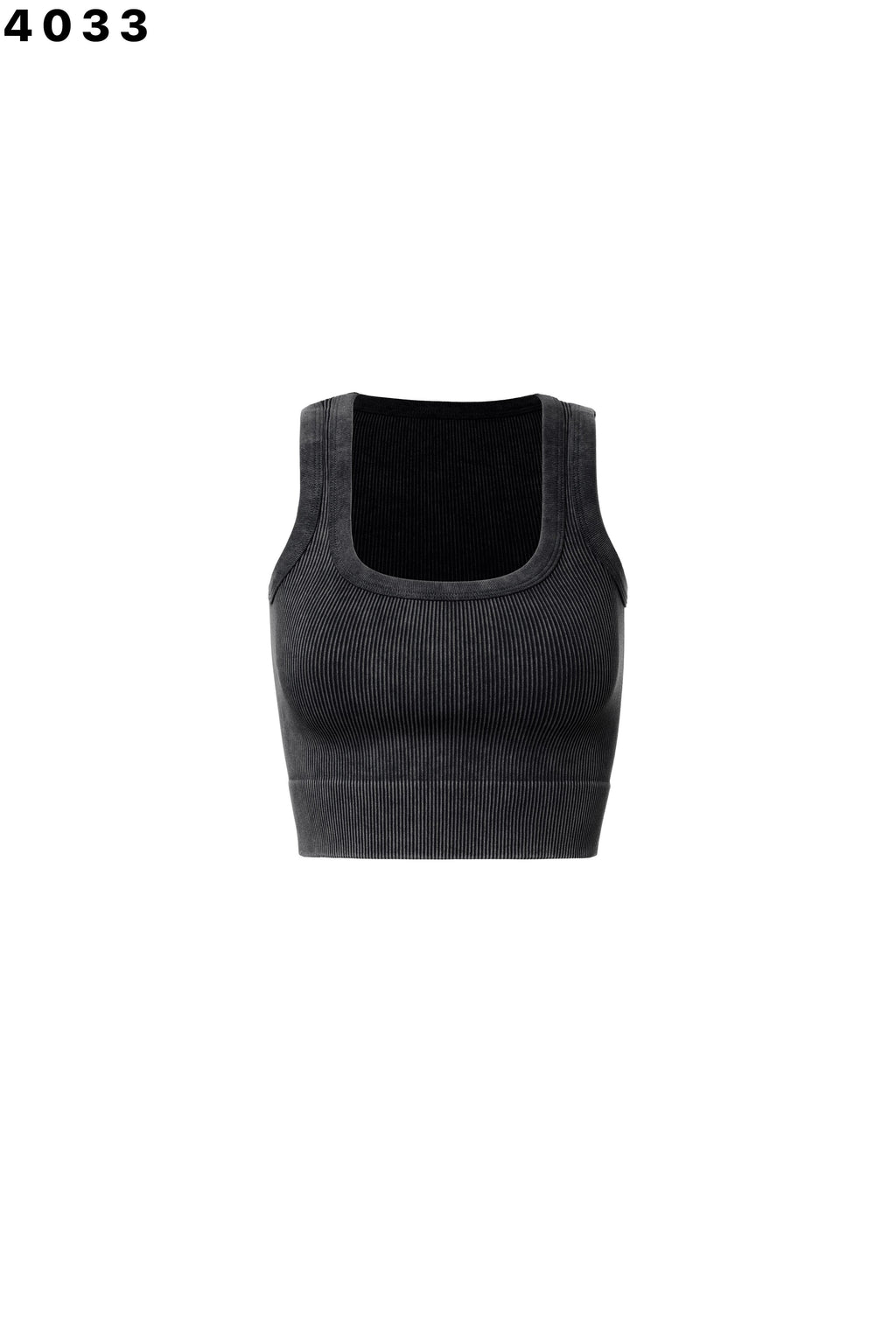 Thick Rib Washed Crop Tank
