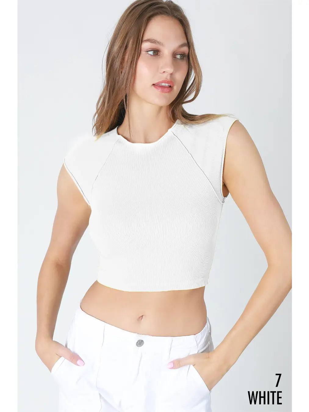 Exposed Seam Crop Top