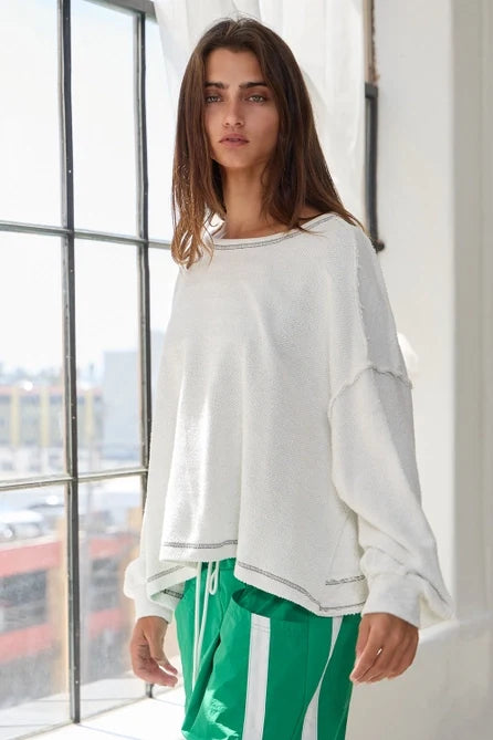Open Back Oversized Top