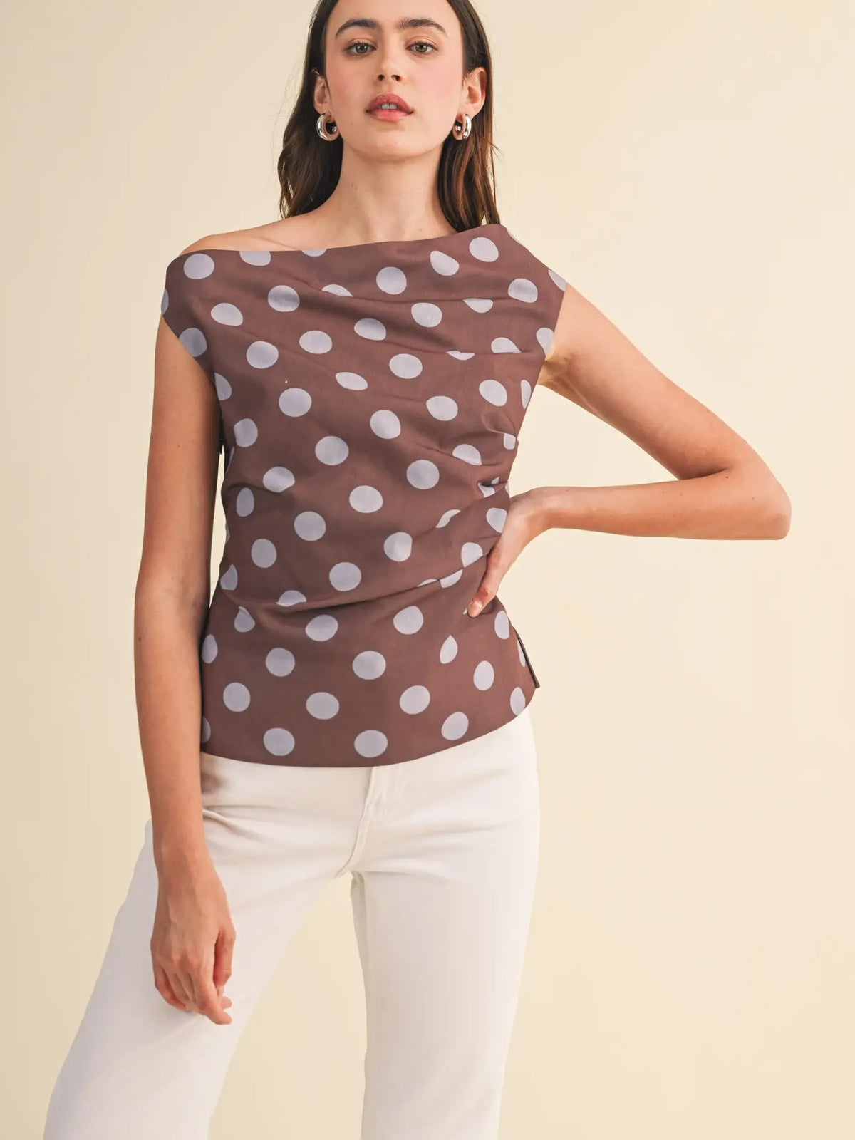 Polka Dot Off Shoulder