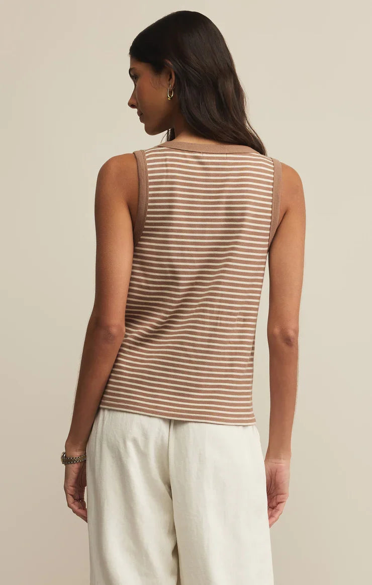 Elin Stripe Rib Tank