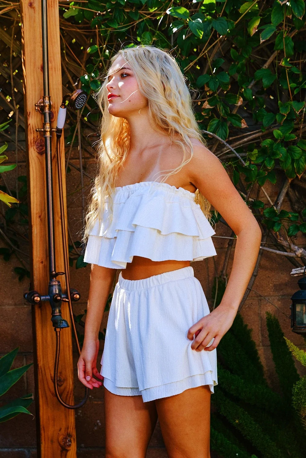 Tiered Tube Crop Top