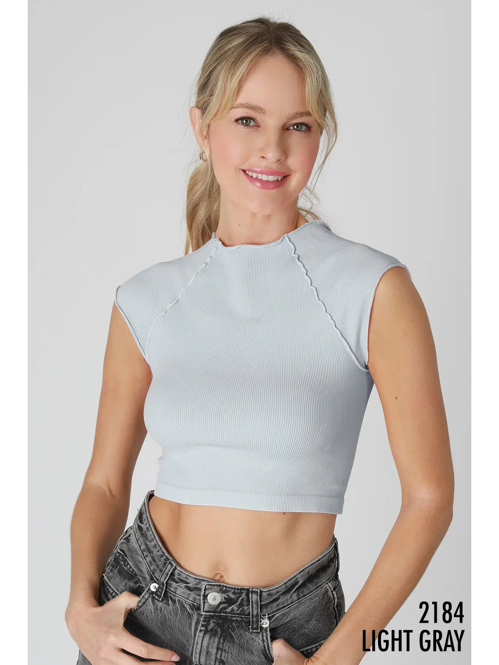 Exposed Seam Crop Top