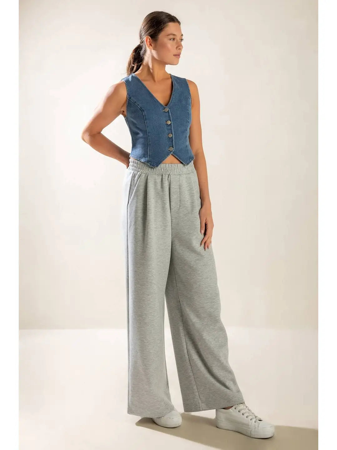 A Washed Denim Vest