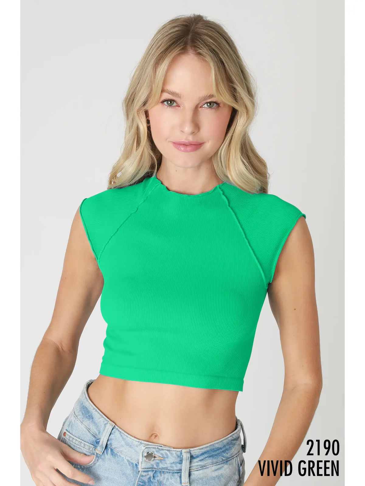 Exposed Seam Crop Top