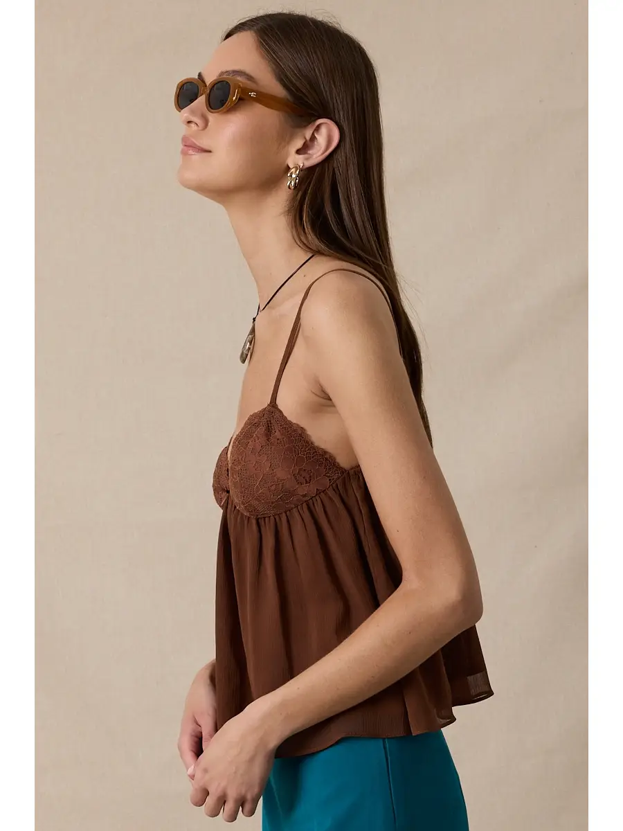 Floral Embroidered Cami Top