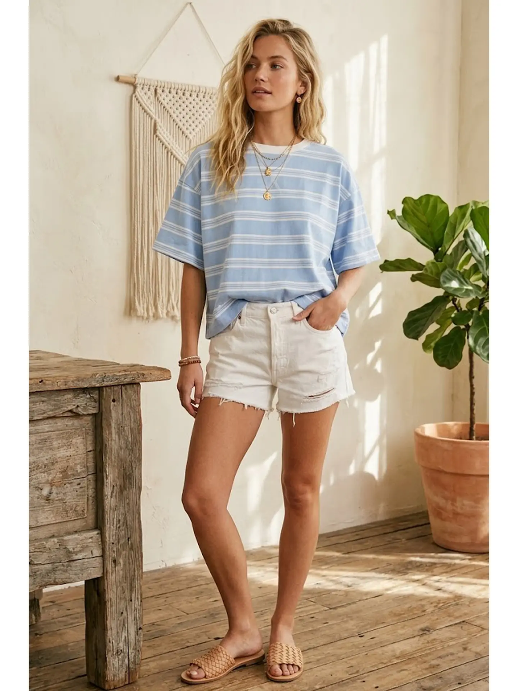 Striped Oversized Tee