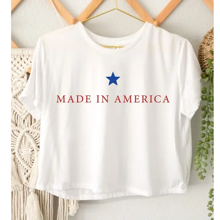 Made in America Crop Tee