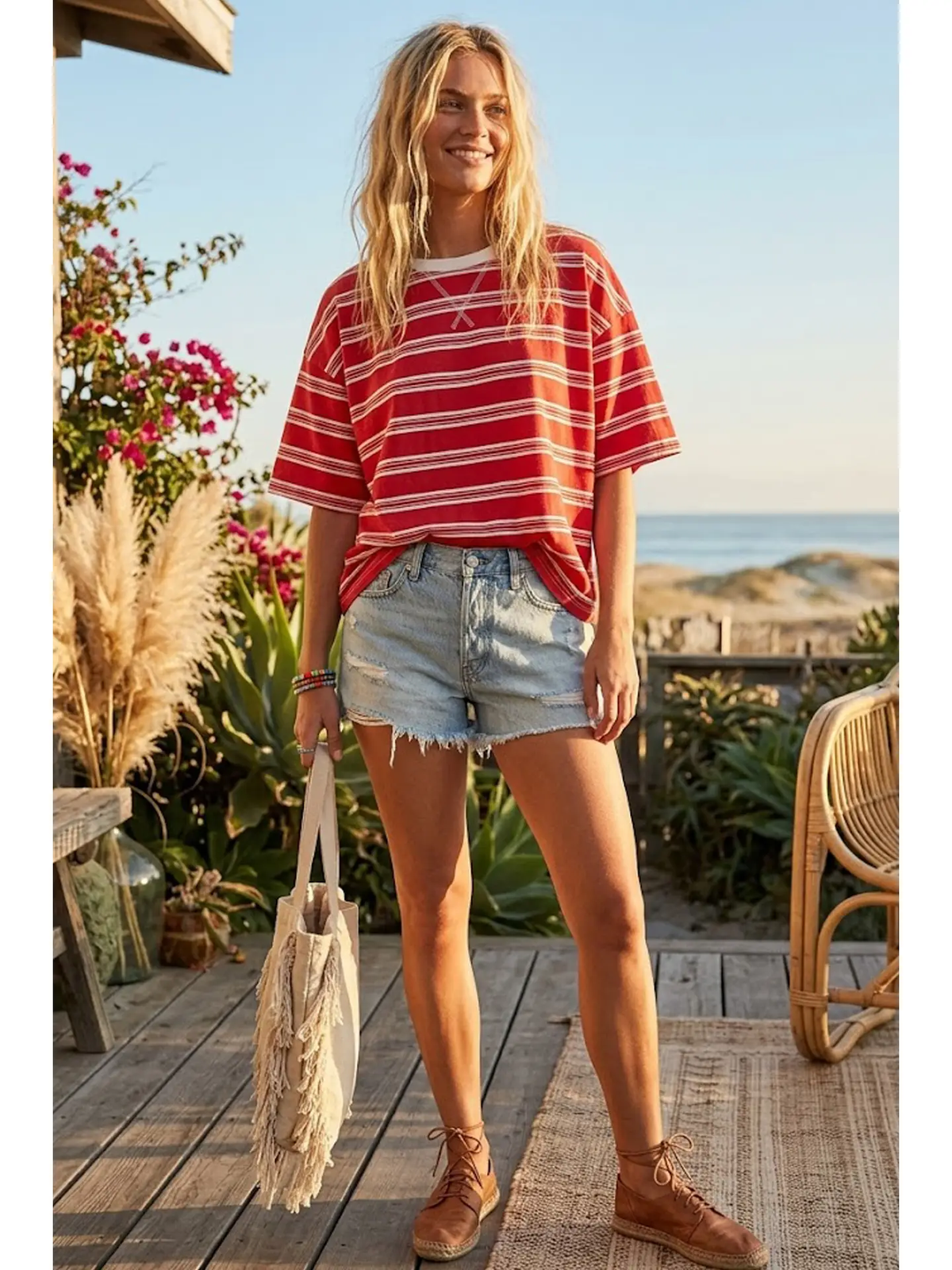 Striped Oversized Tee