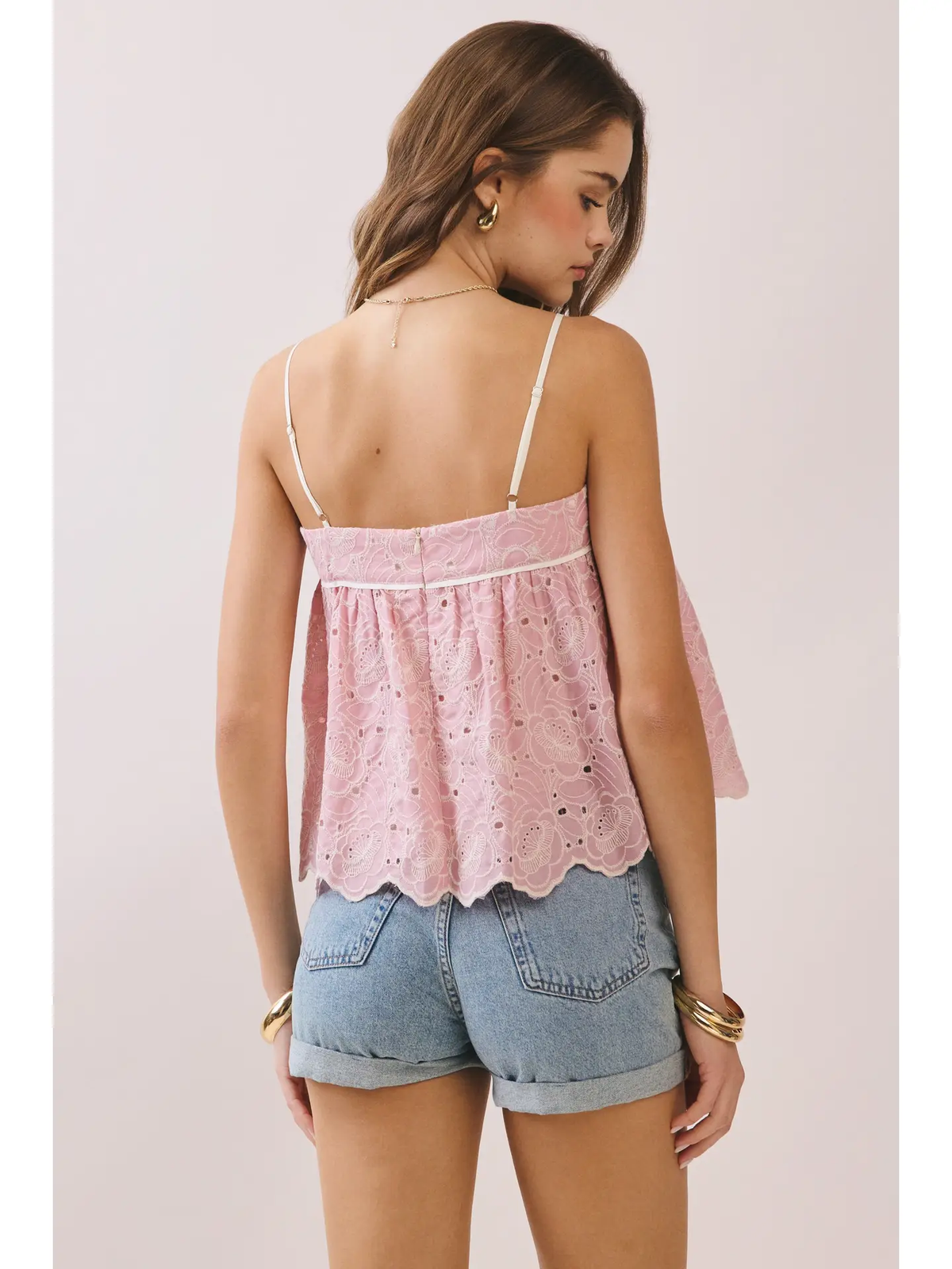 Lace Babydoll Cami Top