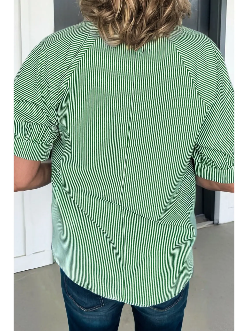 Striped Collared Blouse