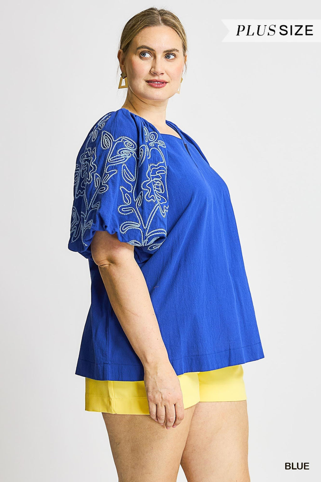 Curvy Girl Embroidered Blouse