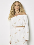 Paisley Linen Gypsy Top